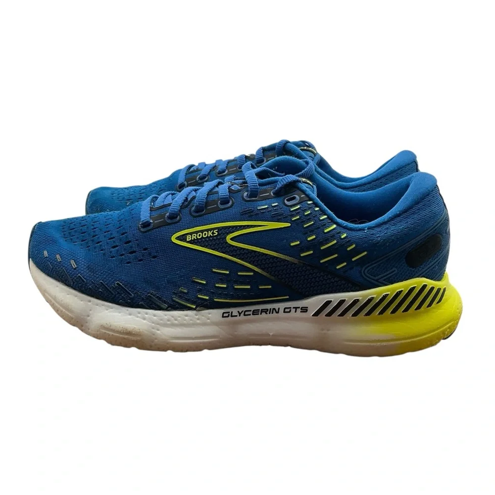 Brooks Glycerin‎ GTS 20 Blue Athletic Running Shoes size 8